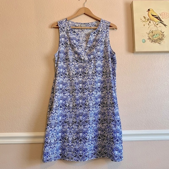 Kenar Dresses & Skirts - Kenar 100% Linen Sleeveless Shift Dress with Pockets! Perfect for Summer!